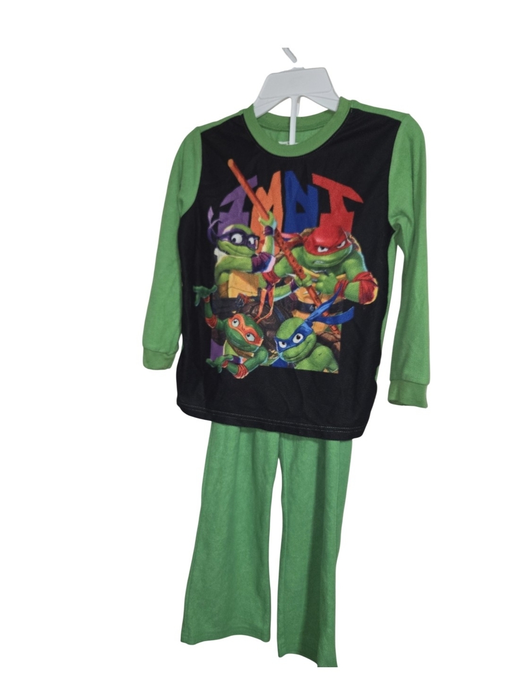 Kids Green Ninja Turtle Pajama Set - Long Sleeve Two-Piece